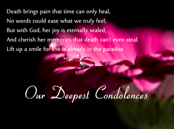 condolence messages on death of mother