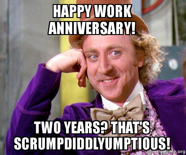 Happy work anniversary meme