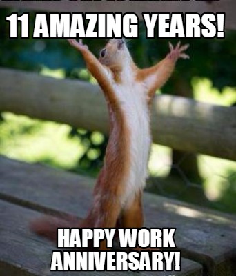 Happy work anniversary meme